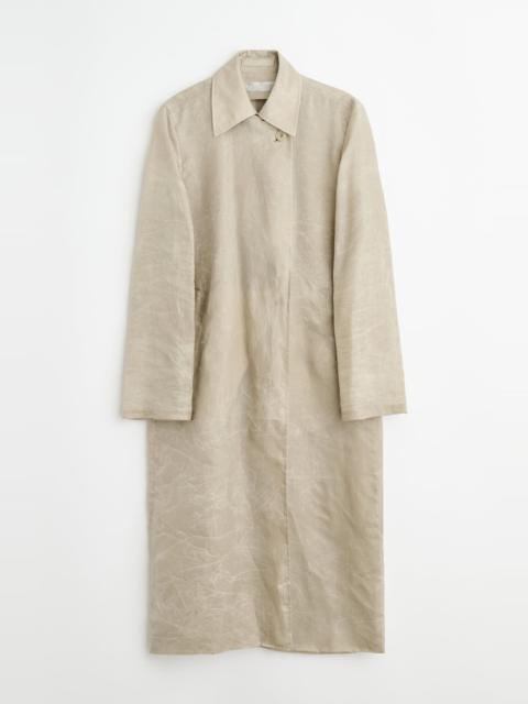 Capital Coat Ghost Grey Wax Dipped Cupro