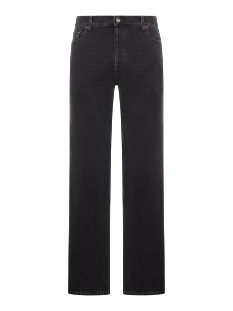 SAINT LAURENT MICK LONG JEANS IN WESTWOOD BLACK DENIM