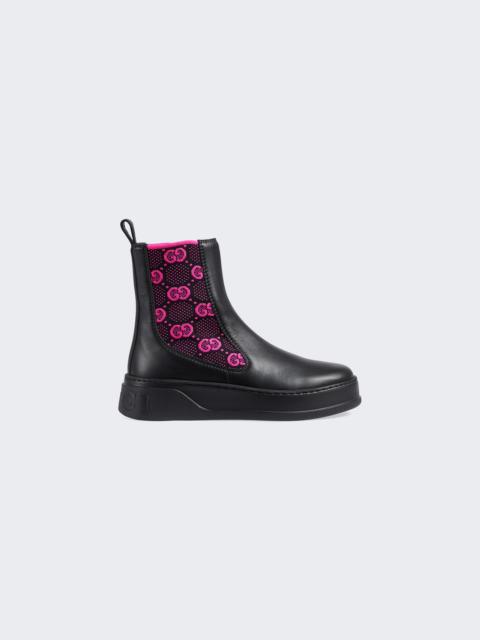 GUCCI GG Supreme chelsea boots