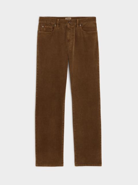 TODD SNYDER Straight 5-Pocket Corduroy Pant