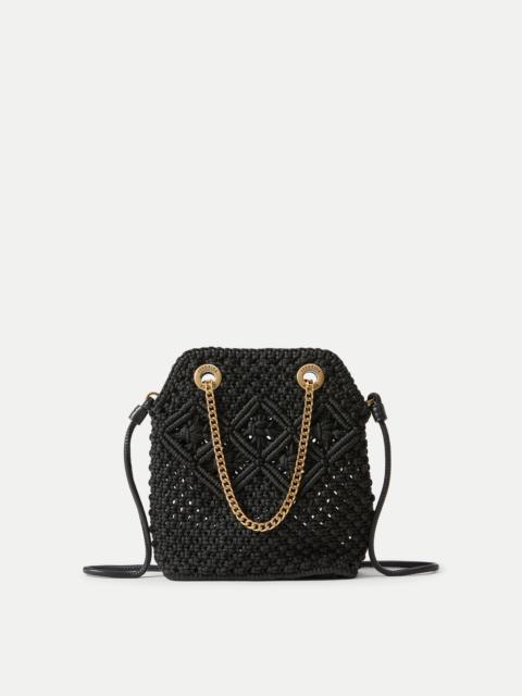 VERONICA BEARD SMALL VERONICA BEARD MACRAMÉ SLOUCH BAG