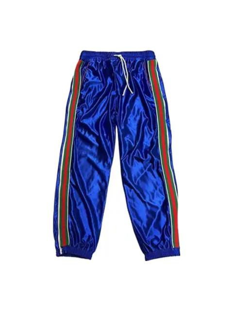 GUCCI Gucci Shiny Jersey Pant With Web 'Bluette Mix' 653374-XJDI9-4364