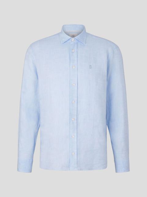 Timi Linen shirt in Light blue