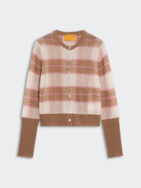 GUEST IN RESIDENCE Shadow Plaid Cardigan