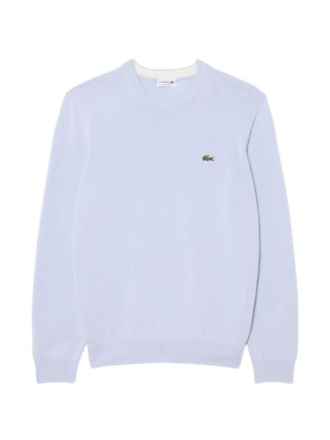 LACOSTE logo slim-fit sweater