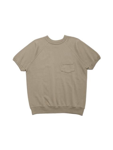 Warehouse & Co. Lot. 4105 Short Sleeve SW With Pocket Plain Green