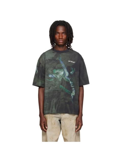Off-White Black Dark Painting Skate S/S T-shirt