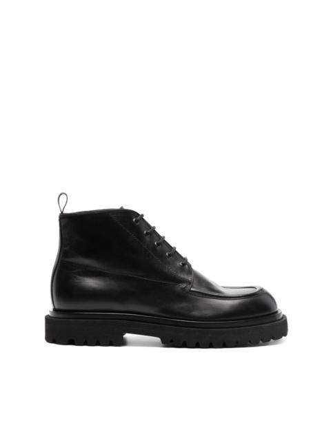OFFICINE CREATIVE Ultimate 009 leather lace-up boots