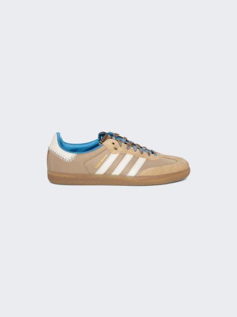 adidas X Wales Bonner Samba Sneaker Tan And White