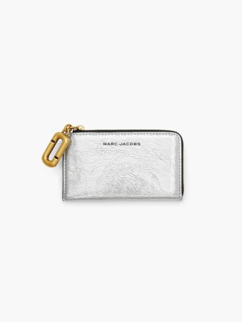 Marc Jacobs SCENE TOP ZIP MULTI WALLET IN METALLIC