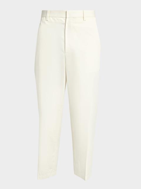 Jil Sander Men & apos;s Flat-Front Cotton Trousers