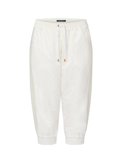 Louis Vuitton Shiny Monogram Cropped Jogging Pants