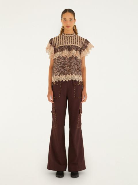 FARM RIO Tailored Flared Pants
