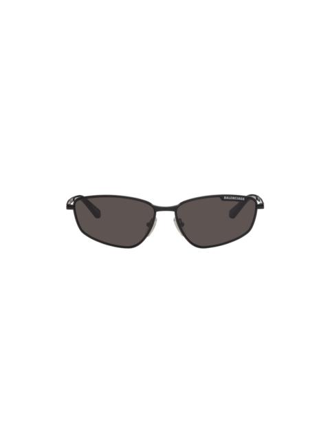 BALENCIAGA Black Rectangular Sunglasses
