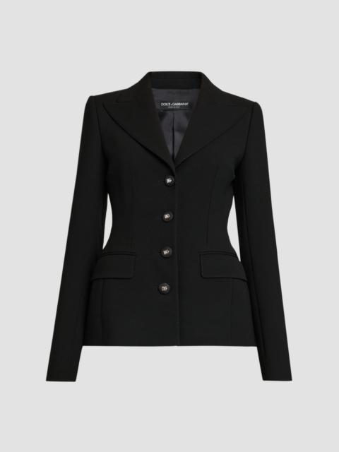 Dolce & Gabbana Women's Virgin Wool Tailored Single-Breasted Jacket - Nero