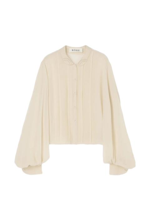 RÓHE Rohe Pleated Balloon-sleeve Shirt