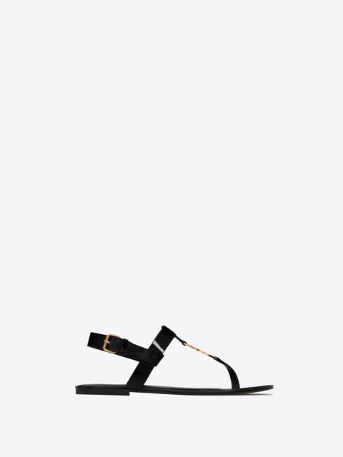 SAINT LAURENT cassandra sandals in patent leather