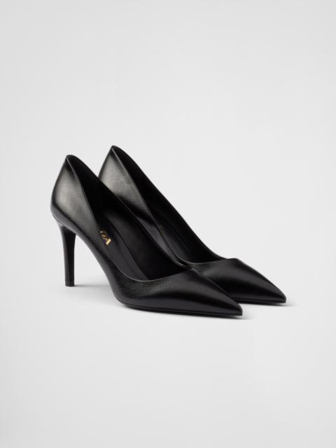 Prada Patent Saffiano leather pumps