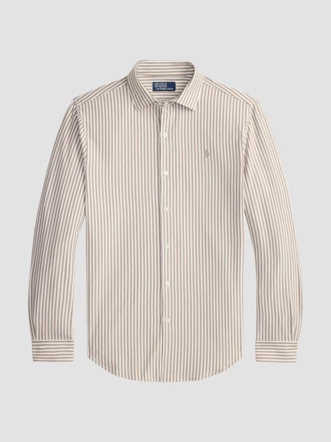Polo Ralph Lauren Men's Classic-Fit Seersucker Oxford Shirt - Taupe White