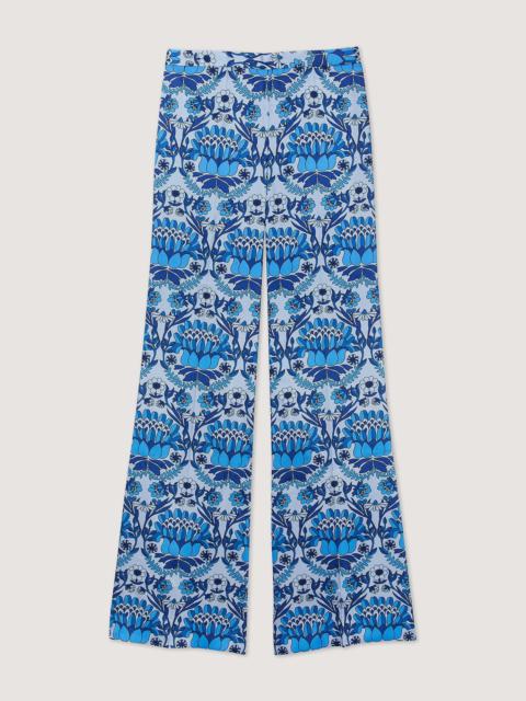 Sandro Loose-fit scarf print pants