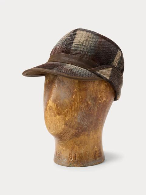 RRL by Ralph Lauren Plaid-Print Corduroy Earflap Cap