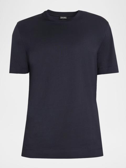 ZEGNA Men's Cotton Jersey Crewneck T-Shirt