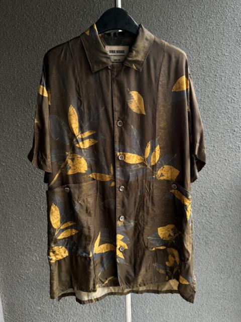 UMA WANG Uma Wang Leaf Cupro Shirt