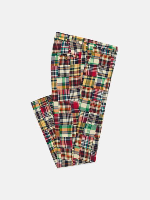 J. PRESS MADE-IN-USA PATCHWORK AUTHENTIC MADRAS TROUSER