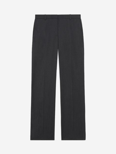The Kooples DARK GRAY WOOL STRAIGHT PANTS