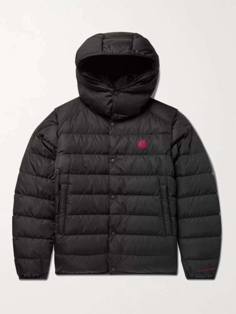 Moncler Born to Protect Dabos Convertible Logo-Appliquéd Quilted ECONYL Hooded Down Jacket