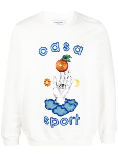 CASABLANCA Casa Talisman crew neck sweatshirt