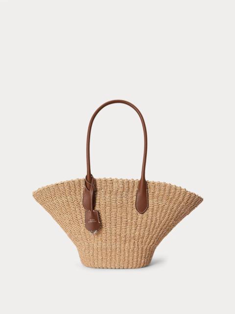 Polo Ralph Lauren Bellport Raffia Basket Tote