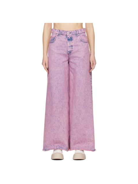 Marni Pink Flared Jeans