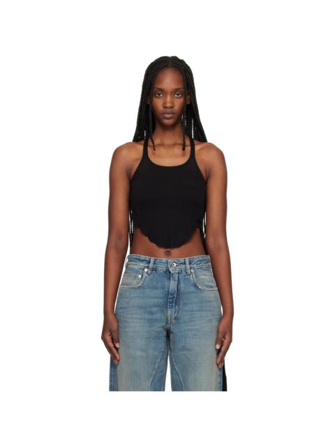 Rick Owens DRKSHDW Black Temple Basic Cropped Tank Top