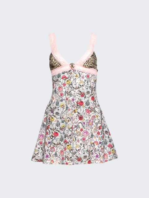 Roberto Cavalli Florentine Flowers Mini Dress Multicolor