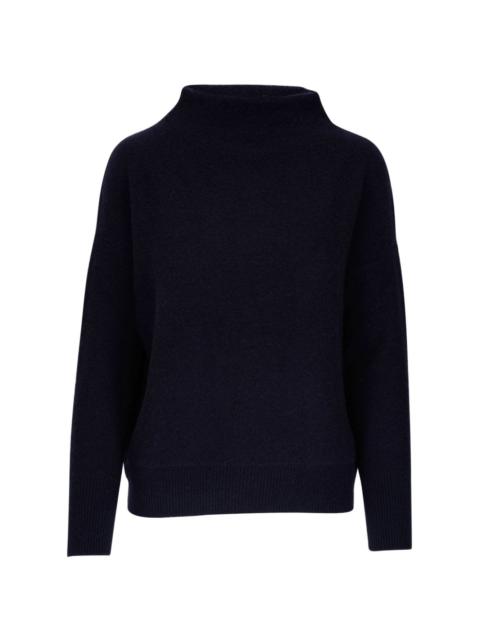 high-neck cashmere jumper