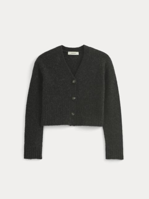 EVERLANE HIGH V CROPPED CARDIGAN IN ALPACA