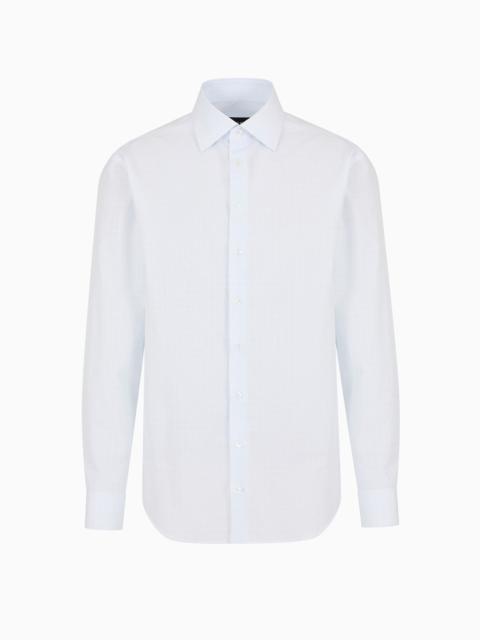 Regular-fit shirt made from micro-woven cotton