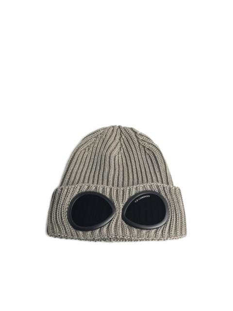 C.P. Company Goggle ribbed-knit beanie hat