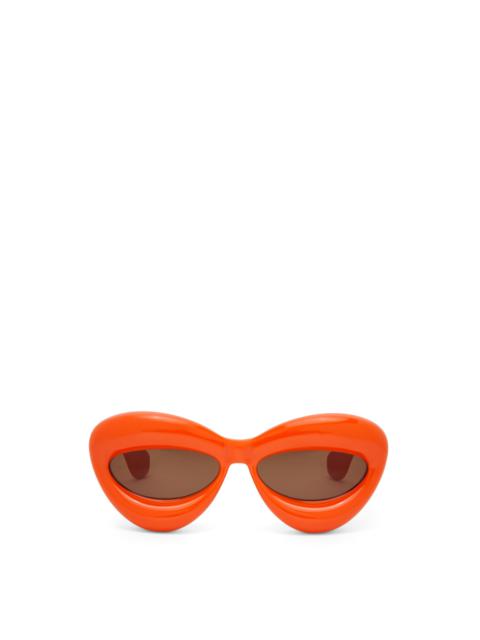 Inflated cateye sunglasses in nylon