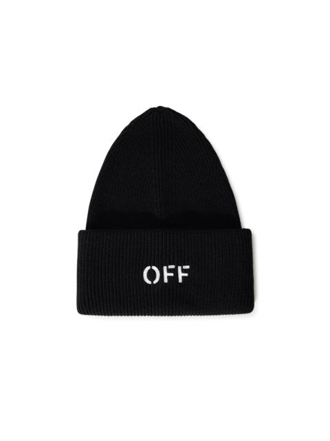 Off Stamp Loose Knit Beanie
