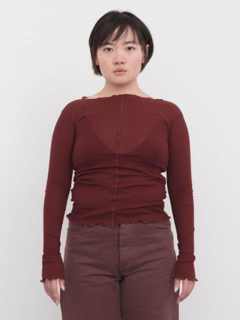 BASERANGE Pama Long Sleeve Tee - Organic Cotton Rib