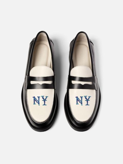 DUKE + DEXTER Wilde NY Black + White Penny Loafer - Men's