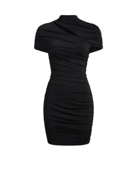 Balmain Draped jersey bodycon dress