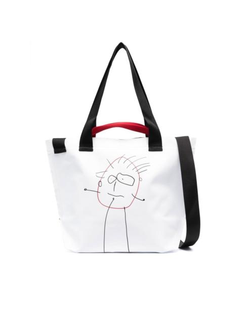 Plan C graphic-print shoulder bag