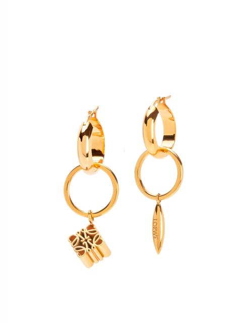 Loewe Anagram Asymmetric earrings