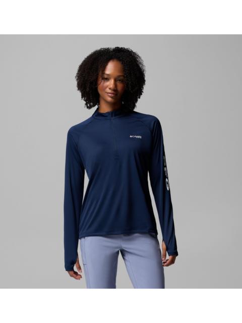 Columbia Women's PFG Tidal Tee Quarter Zip Long Sleeve Shirt