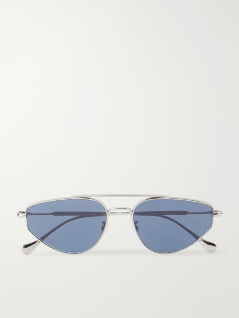 Oliver Peoples Jil Sander Aviator-Style Silver-Tone Sunglasses