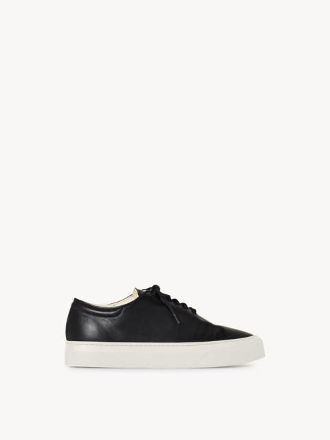 The Row Marie H Lace-Up Sneaker in Leather