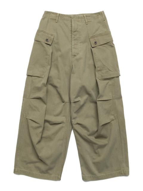 Kapital Herringbone JUMBO MONKEY Pants - Khaki